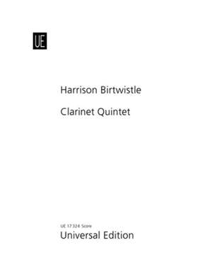 Birtwistle: Quintet Cl Str.quartet Score