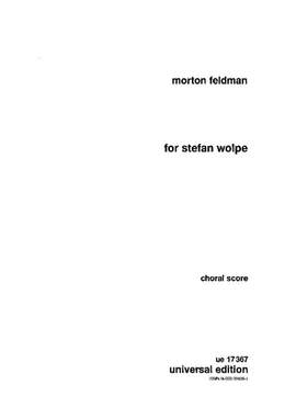 Feldman, M: For Stefan Wolfe Choral Score