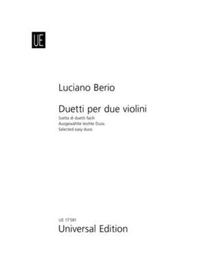 Berio Luciano: Selected Easy Duets