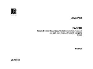 Pärt, A: St.john Passion Study/full Score