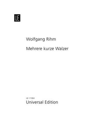 Rihm Wolfgang: Several Short Waltzes