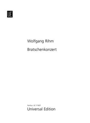 Rihm, Wolfgang: Viola Konzert Min Score
