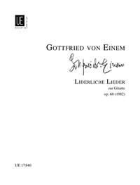 Einem Gottfried: Einem Liderliche Lieder Op68 Gtr Op. 68