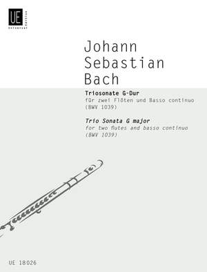Bach, J S: Triosonate Gmaj 2fl Bc Bwv 1039