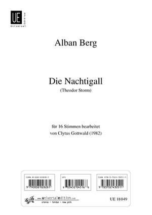 Berg, A: Die Nachtigall (16-part mixed voice choir)