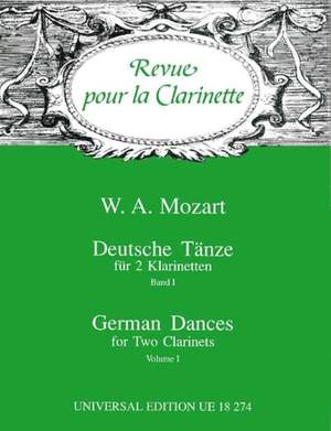 Mozart, W A: German Dances I 2clar Band 1