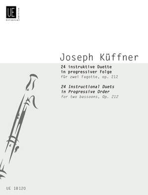 Küffner Joseph: Kuffner 24 Instructional Duets Op12 2bsn Op. 212
