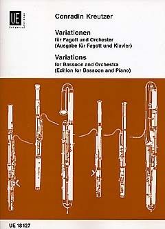 Kreutzer Conrad: Kreutzer Variations Bsn Pft Kwv 4202