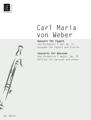 Weber: Weber Konzert Fmaj Op75 Bsn Pft Red Op. 75