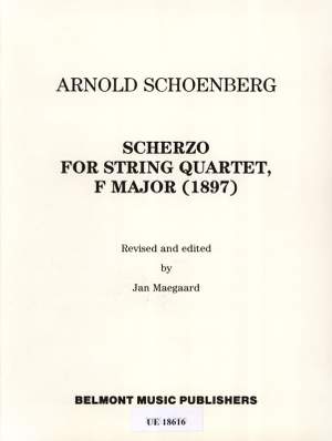 Schoenberg, Arnold: Scherzo -  String Quartet  1