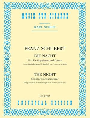 Scheit Karl: Schubert Die Nacht Vce Gtr