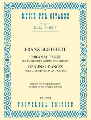 Scheit Karl: Schubert Original Dances Fl Gtr