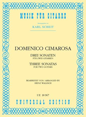 Cimarosa&#x20;Domeni&#x3A;&#x20;Cimarosa&#x20;Three&#x20;Sonatinas&#x20;2gtr