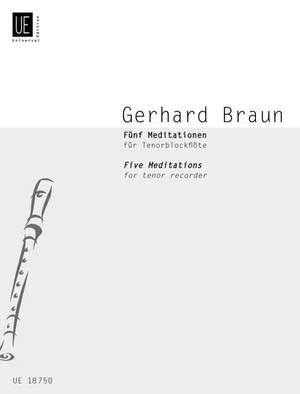 Braun Gerhard: Braun Five Meditations Ten.rec