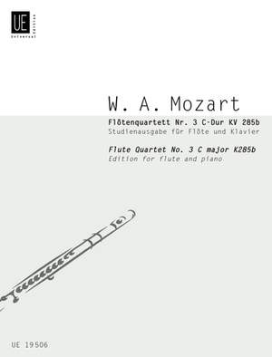 Mozart, W A: Flute Quartet No.3 Cmaj Fl Pft Kv 285b Band 26