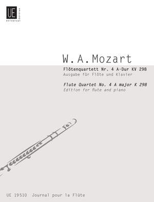 Mozart, W A: Flute Quartet No.4 Amaj Fl Pft Kv 298 Band 30