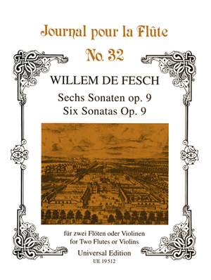 Braun Gerhard: Fesch Six Sonatas Op9 2fl Or 2vln Op. 9 Band 32