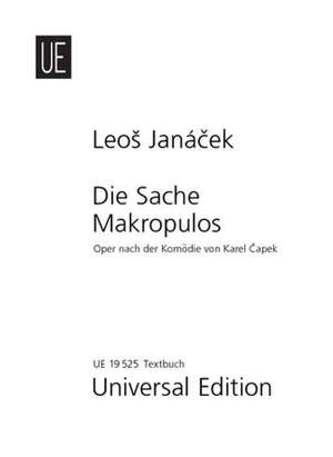 Janácek, L: Die Sache Makropulos Libretto