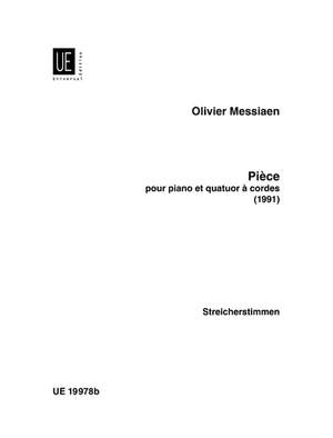 Messiaen, O: Piece Piano & Str.quartet Pft