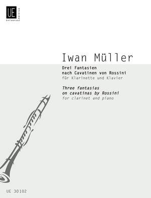 Müller Iwan: Muller Three Fantasias Clar Pft Op. 27