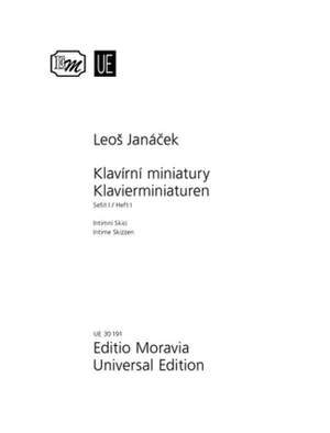 Janácek, L: Piano Miniatures I Band 1