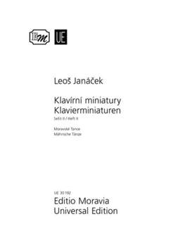 Janácek, L: Piano Miniatures Ii Band 2