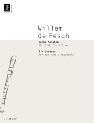 Braun Gerhard: De Fesch Six Sonatas Op9 2tre.rec Op. 9
