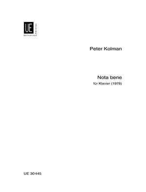 Kolman, P: Kolman Nota Bene