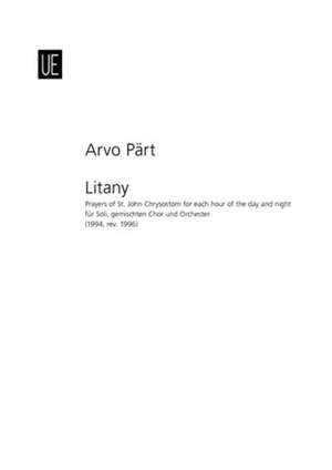 Pärt, A: Litany Chor.score