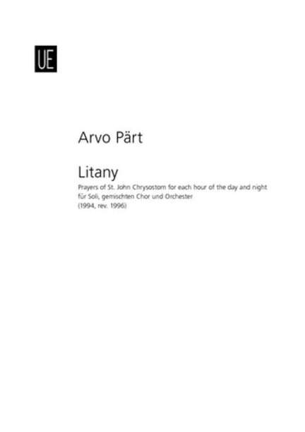 Pärt, A: Litany Chor.score