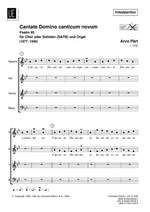 Pärt, Arvo: Cantate Domino canticum novum Product Image