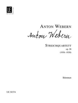 Webern, A: Str.quartet Op28 Parts Op. 28
