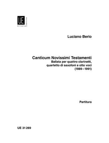 Pärt, A: Ode I Satb Cappella Chorsc