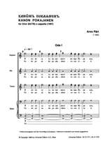 Pärt, A: Kanon Pokajanen Satb.chor Chor.sc Product Image