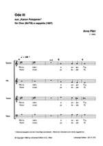 Pärt, A: Ode Iii Satb Cappella Chorsc Product Image