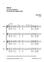 Pärt, A: Ode Iv Satb Cappella Chorsc Product Image