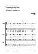 Pärt, A: Ode Ix Satb Cappella Chorsc Product Image