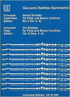 Sammartini Giov: Sammartini Six Sonatas Ii/4-6 Fl Bc Band 2