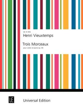 Manén Joan: Vieuxtemps Trois Morceaux Op40 Vln Pft Op. 40