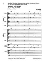 Pärt, A: Beatus Petronius Chor Score Product Image