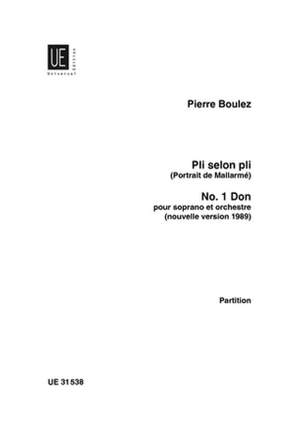 Boulez, P: Don, No. 1 from "Pli selon pli"