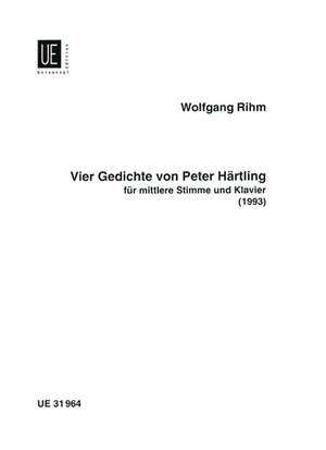 Rihm Wolfgang: 4 Gedichte von Peter Härtling