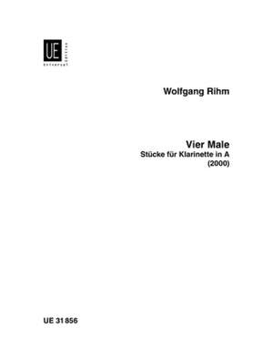 Rihm Wolfgang: Vier Male