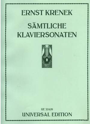 Krenek Ernst: Sätmliche Klaviersonaten
