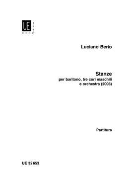 Berio Luciano: Stanze