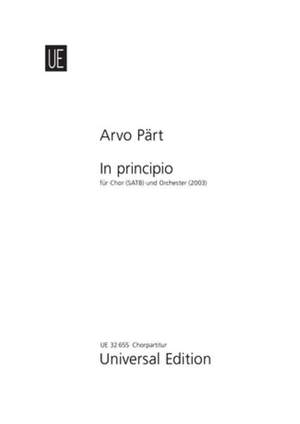 Pärt, Arvo: In principio