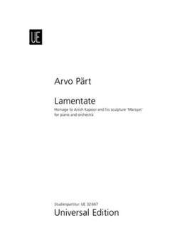Pärt, Arvo: Lamentate