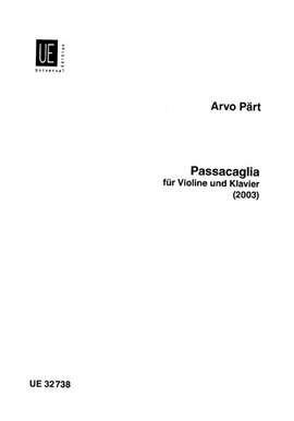 Pärt, Arvo: Passacaglia