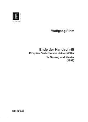 Rihm Wolfgang: Ende der Handschrift