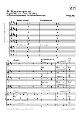 Marx Joseph: A New Year Hymn